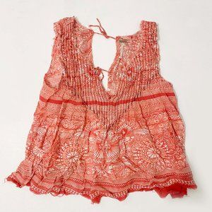 Free People 'Myna' Print Split Back Tank